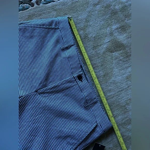 Lauren Ralph Lauren Stretch Knit Bermuda Shorts 10 black herringbone golf NWT - Picture 9 of 10